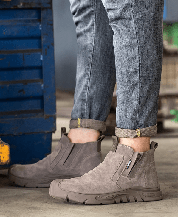 Indestructible Steel Toe Work Boots for Men Anti Puncture Safety Shoes