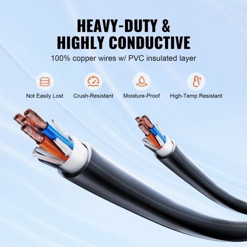 Heavy Duty RV Power Cod Amp NEMA Male Plug with LED Indicator Handle Adapter for Generators Campers RVs