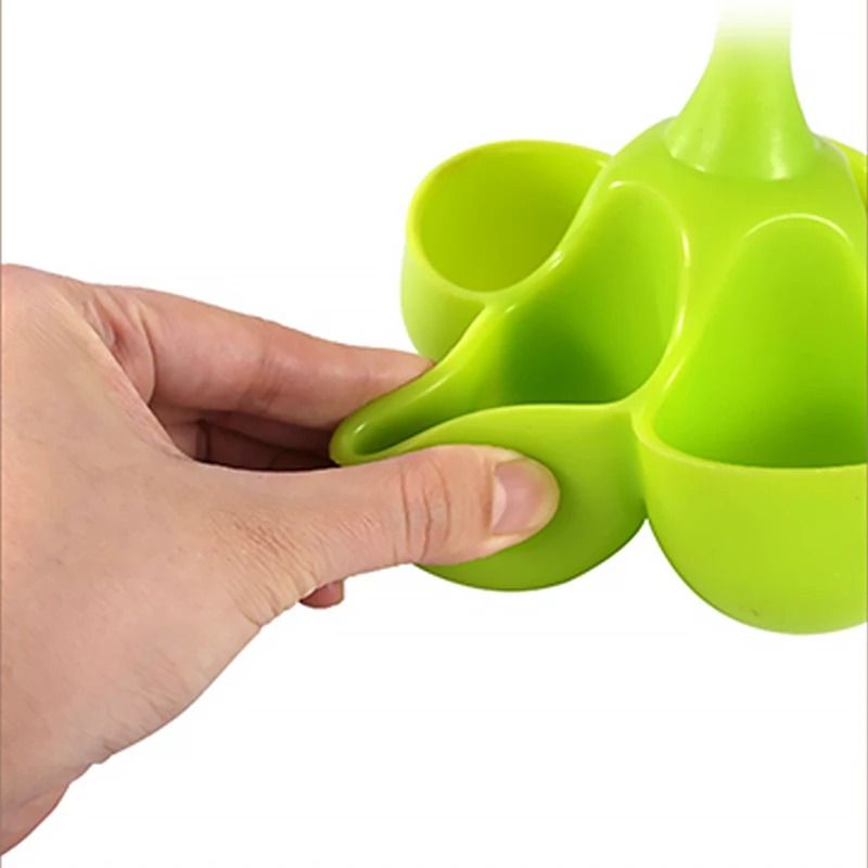 5-Hole Silicone Egg Cooker & Steaming Tray
