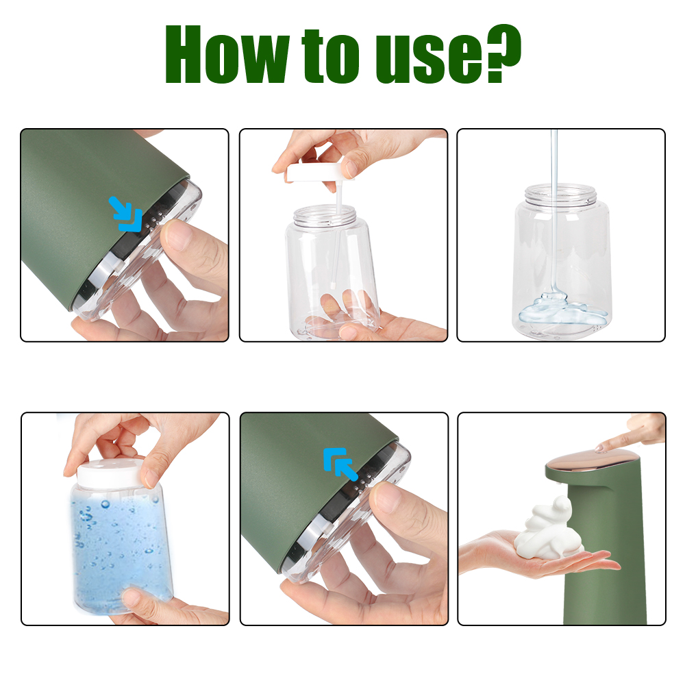 Touchless Automatic Foam Soap Dispenser USB Rechargeable Smart Sensor Pump
