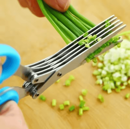 Multi Functional Stainless Steel 3 to 5 Layer Kitchen Scissors Herb and Scallion Cutter