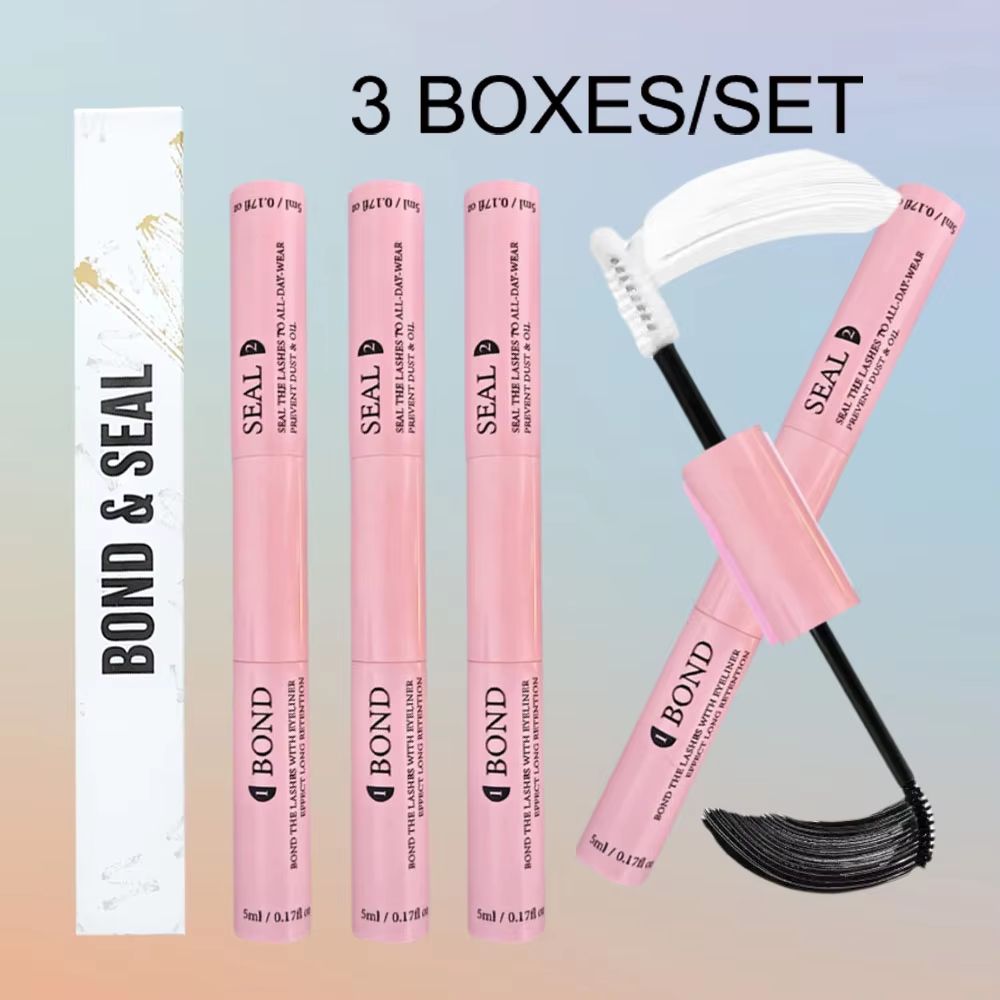 Lash Bond and Seal Kit – 10ml Individual Lash Glue & Seal with Remover and Tweezers for Long-Lasting Lash Extensions