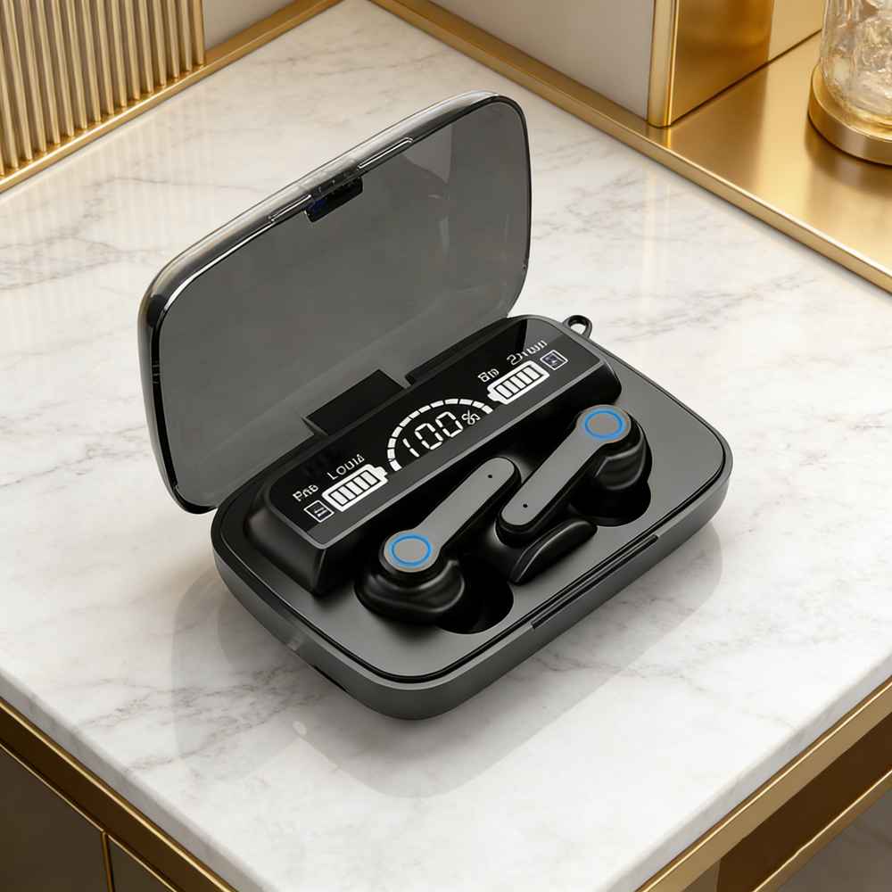 HiFi TWS Bluetooth Headphones with LED Display Waterproof Earbuds