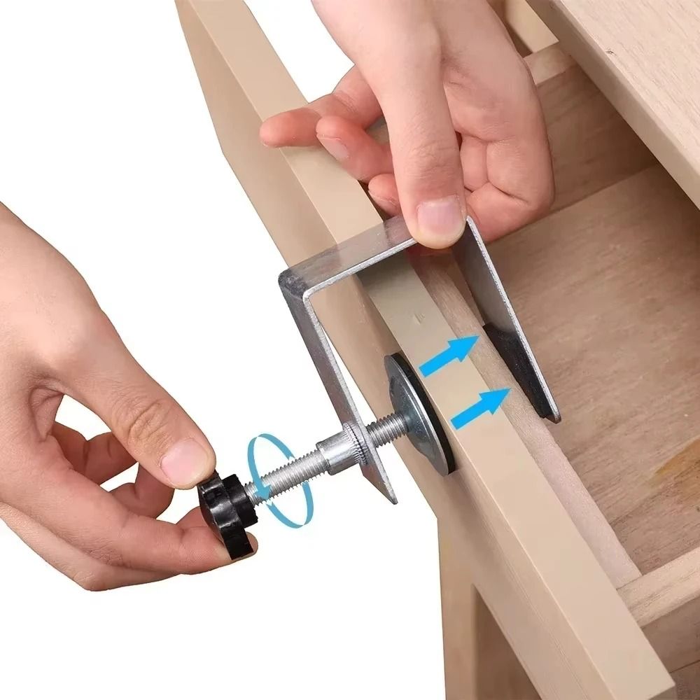 Woodworking Jig Cabinet Tool Steel Drawer Front Installation Clamps Set