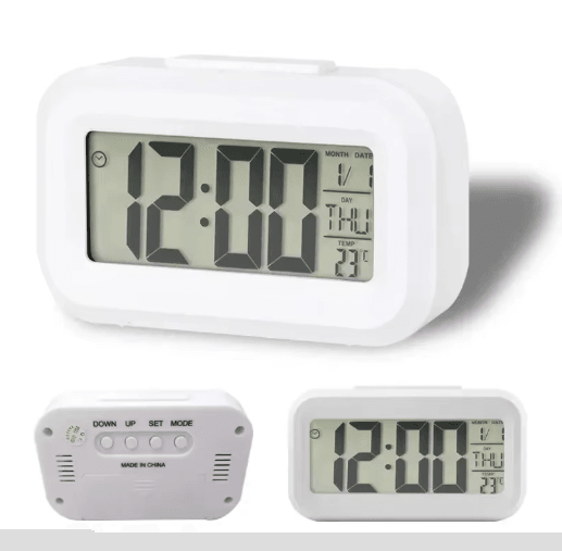Time Glow LED Digital Alarm Clock Multi Function Backlit Calendar Desk Clock