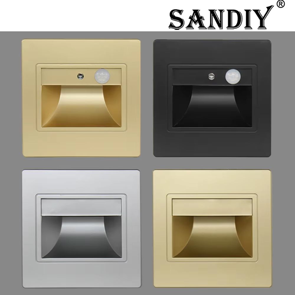 Smart Motion Sensor Recessed Stair & Wall Light with Voice Activation