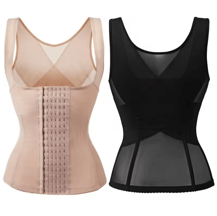 Postpartum Waist Trainer – Womens Tummy Slimming Corset and Body Shaper