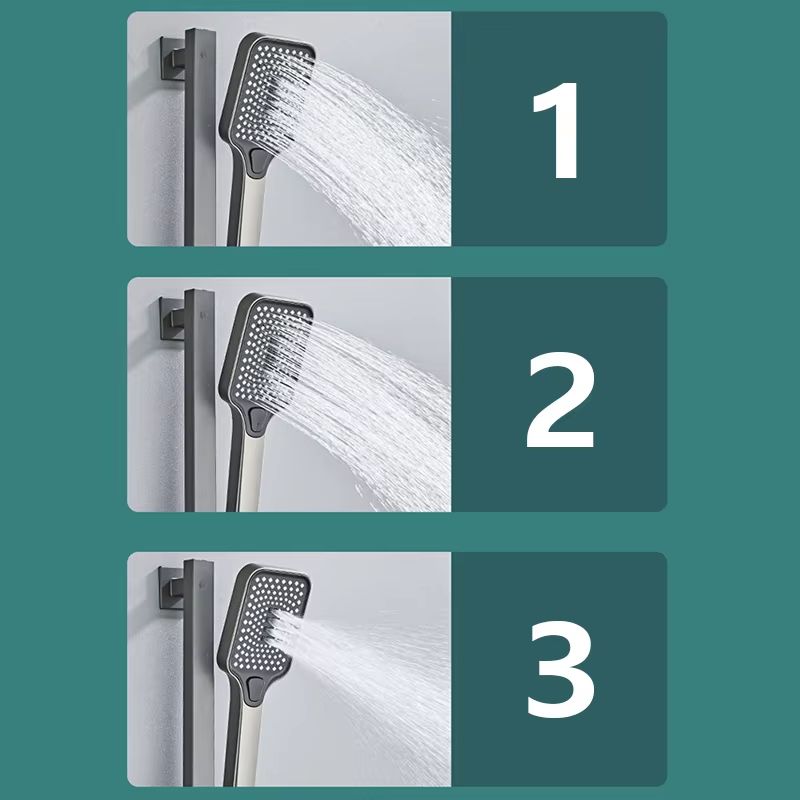 Gun Grey Digital Display Shower System with Piano Key Mixer