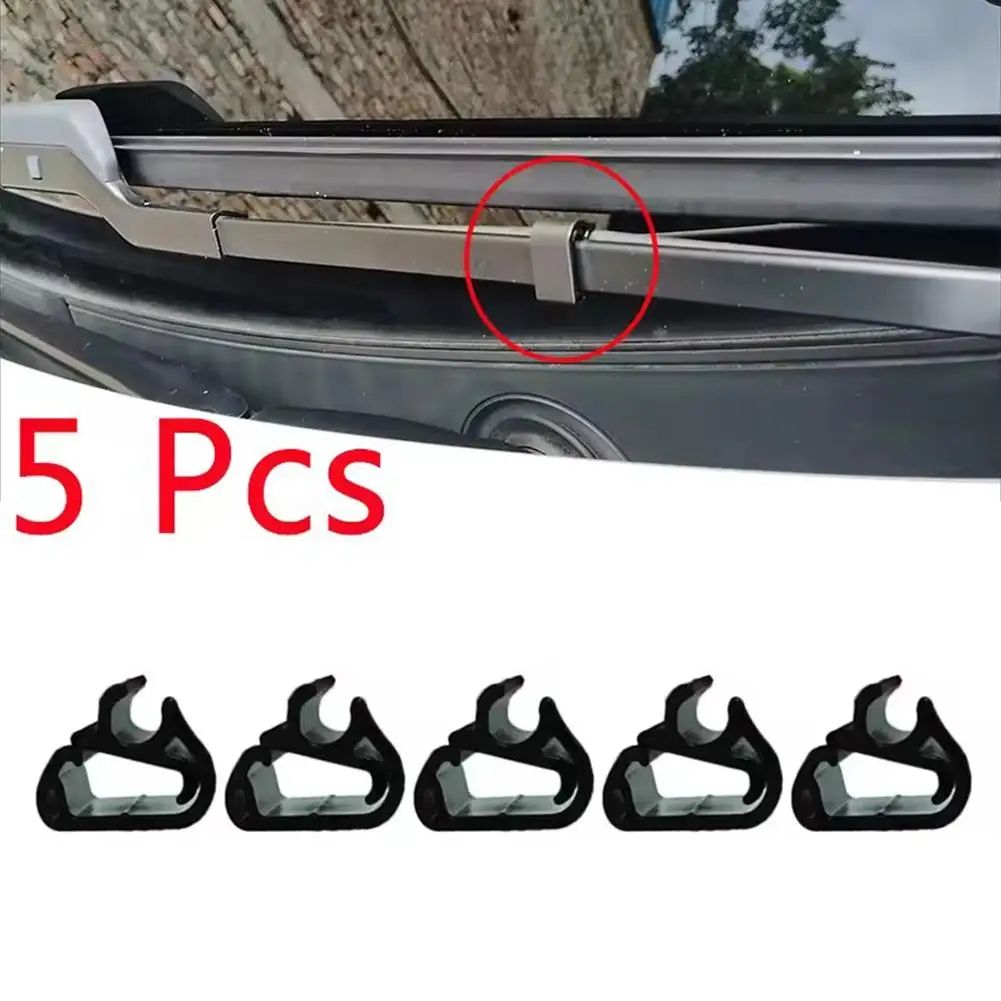 5 Pcs Windshield Washer Spray Hose Buckle Clips– Front Wiper Arm Pipe Fasteners for Peugeot 3008/5008/408X & Citroen C5