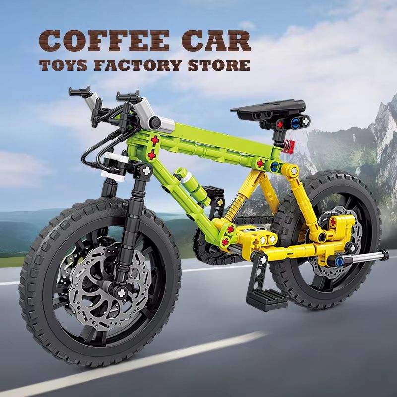Technology Mountain Bike MOC Blocks Building Set – Off-Road Bicycle 3D Bricks Toy for Kids and Adults