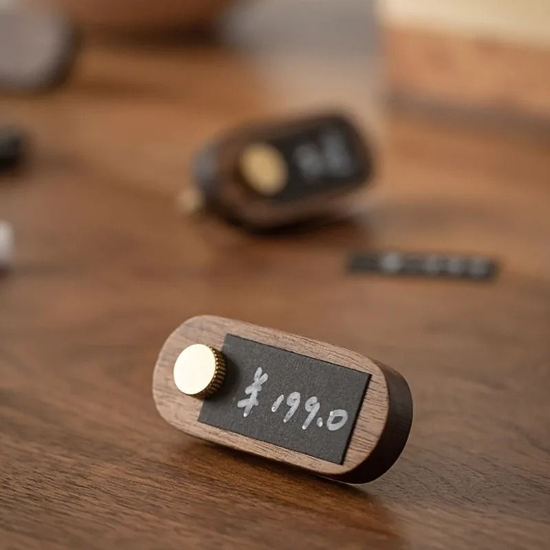 Wooden Small Price Display Card Set