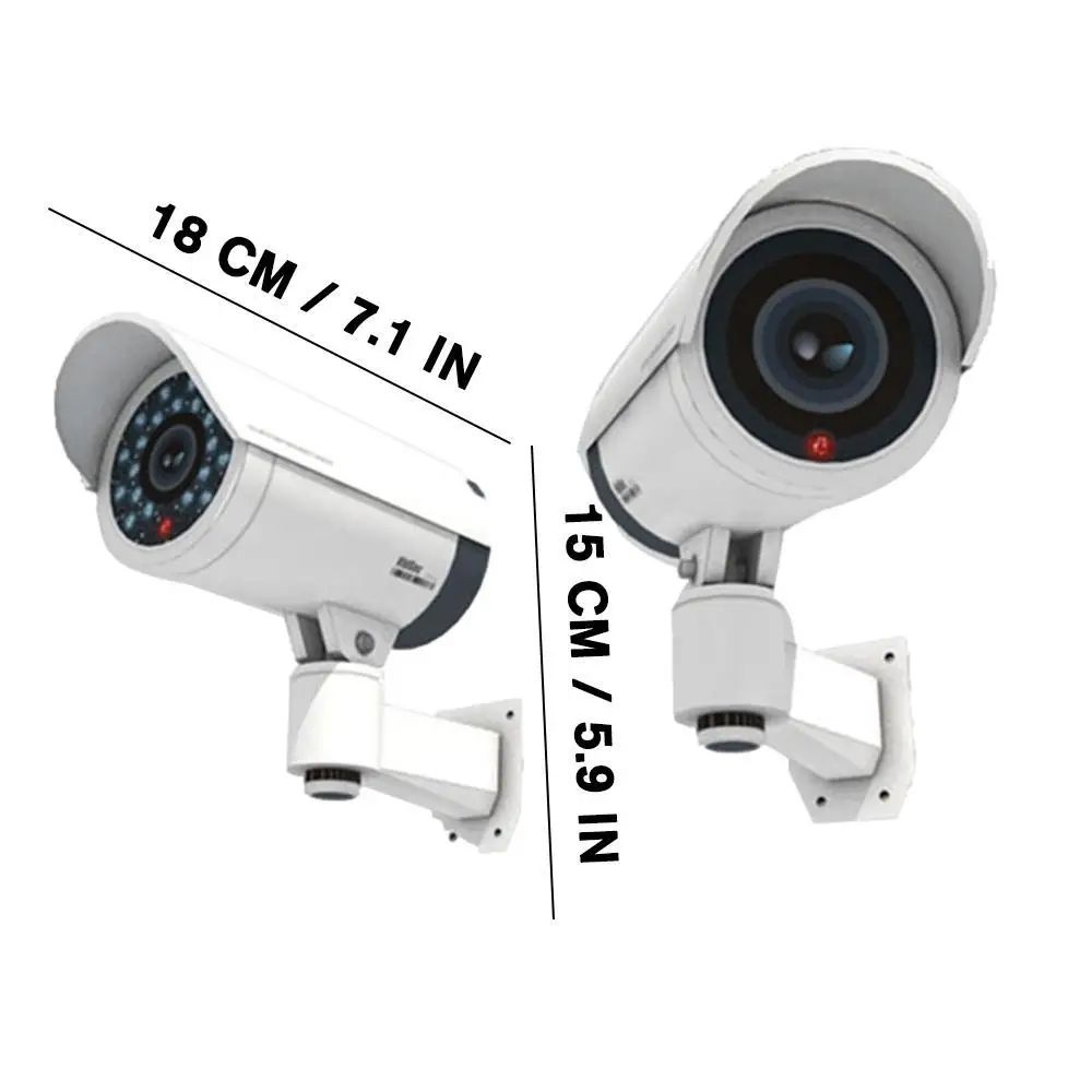 Dummy CCTV Camera with LED Security Light