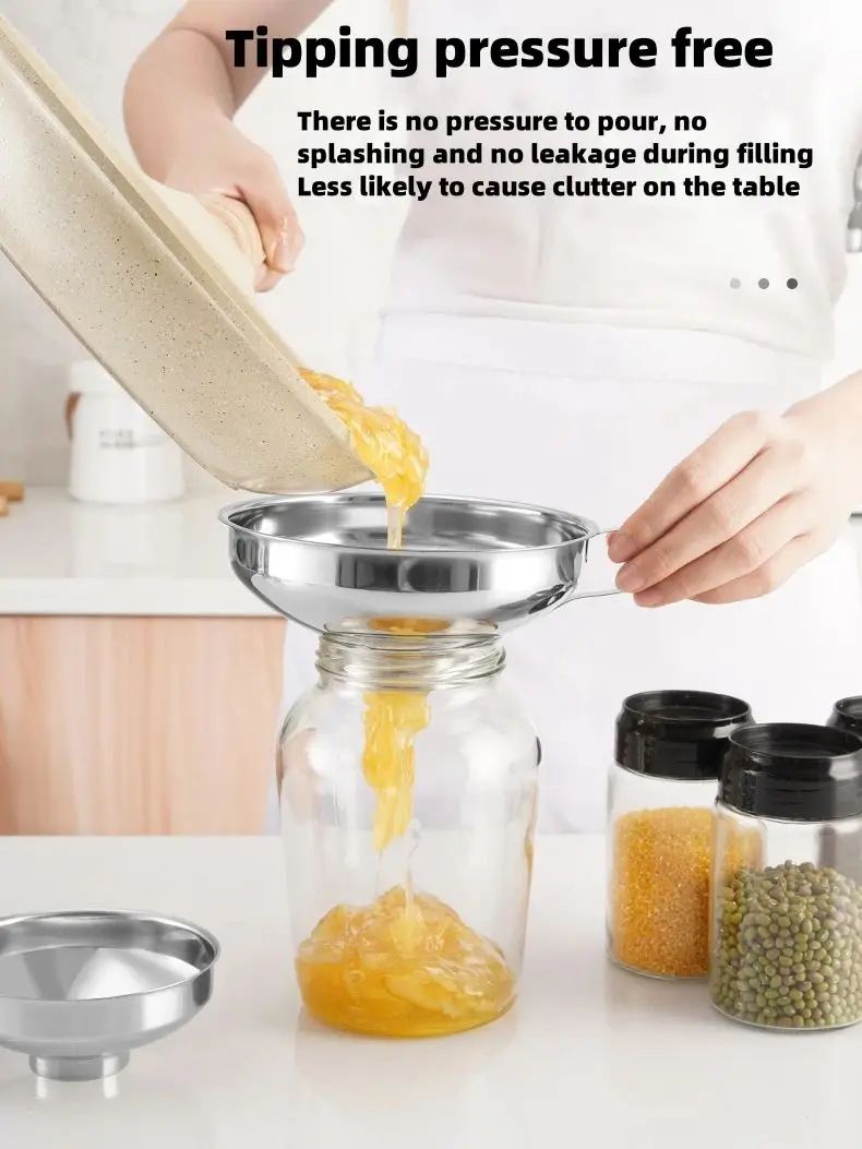Stainless Steel Wide Mouth Canning Funnel