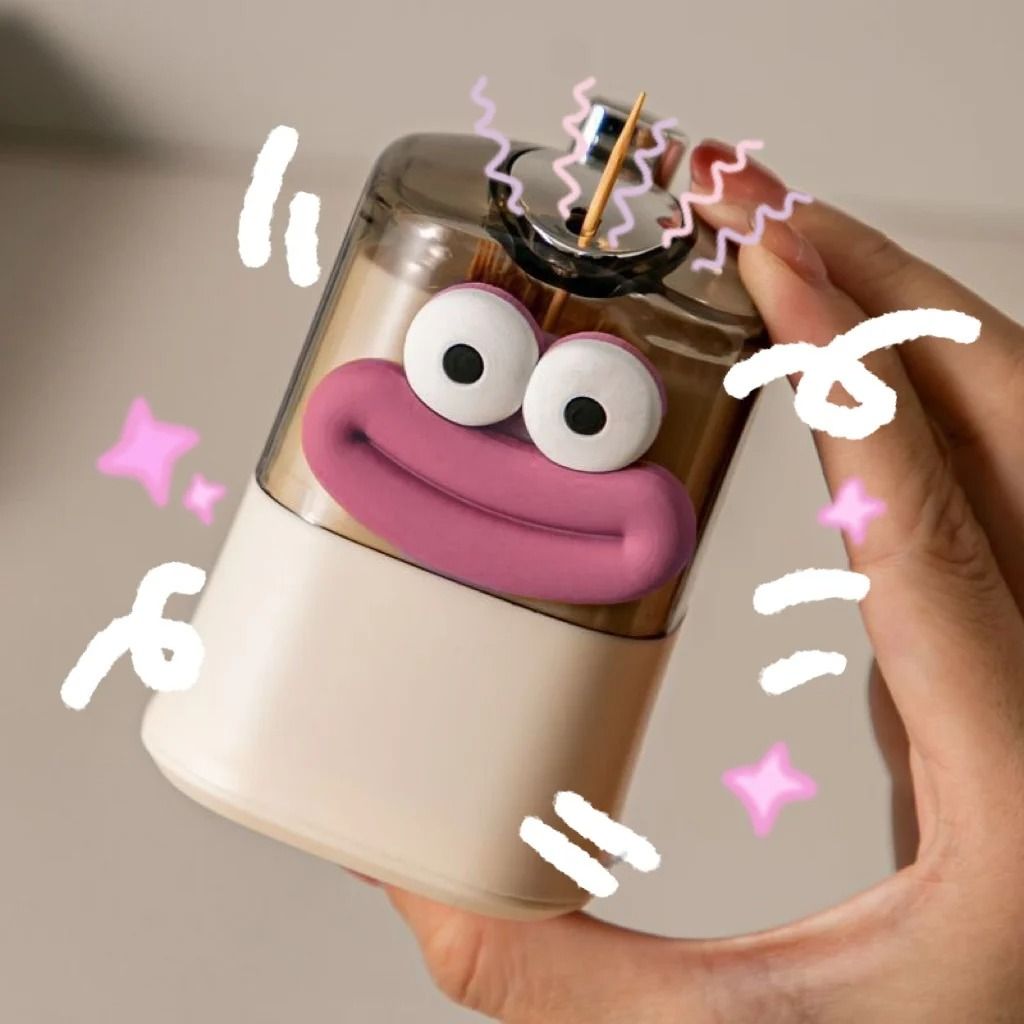 Automatic Pop Up Toothpick Holder Creative Push Type Storage Box