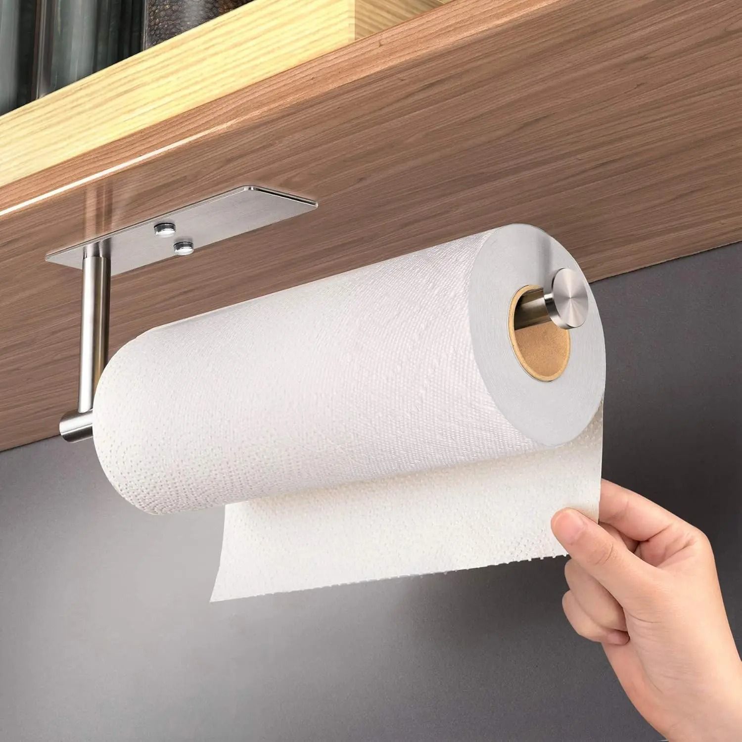 Adhesive Multi-Purpose Tissue & Paper Towel Holder