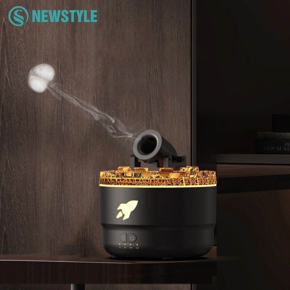 Cannon Aromatherapy Diffuser Jellyfish Spray Air Humidifier 7 Color LED Night Light Essential Oil Diffuser Ultrasonic