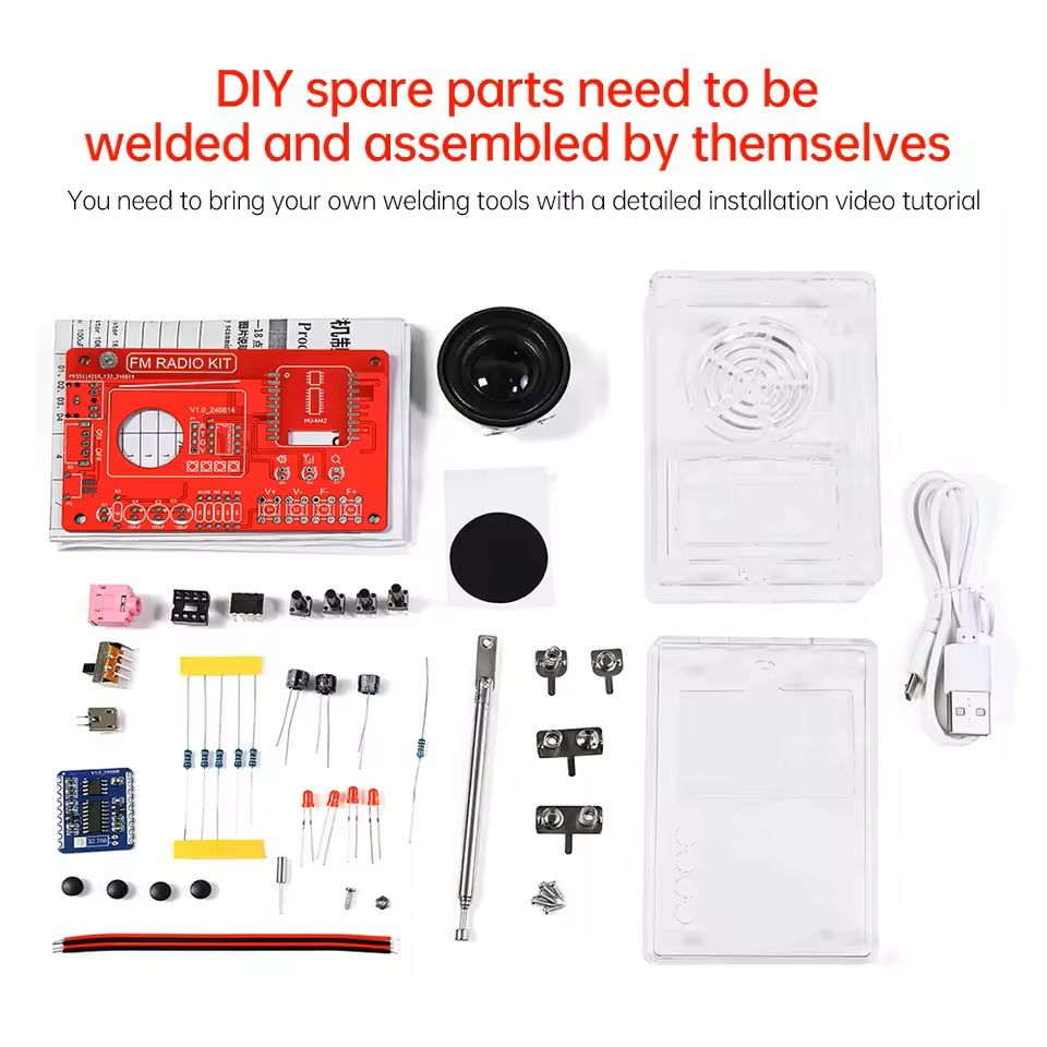 DIY RDA5807 FM Radio Electronic Kit with Digital Display