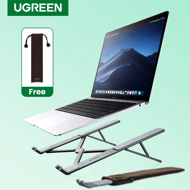 UGREEN Foldable Aluminum Laptop Stand Holder for MacBook Air Pro and More