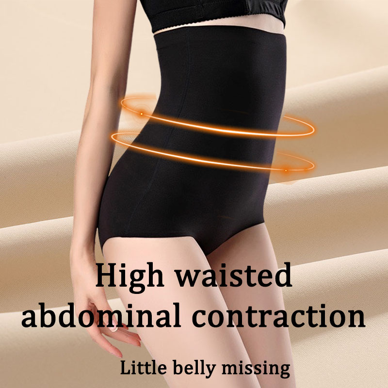 Seamless Thin Strong Postpartum Tight Belly Shape Pants, New High Waist Ice Silk Underwear for Women