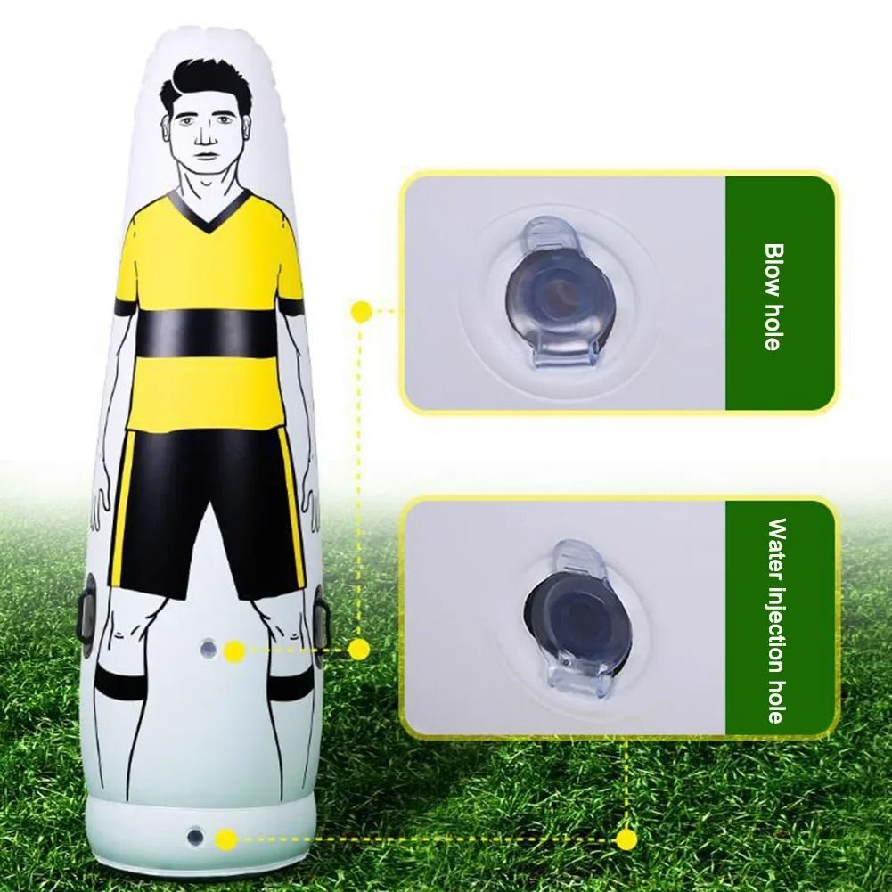 Inflatable Soccer Training Mannequin Free Kick Practice Dummy 160cm
