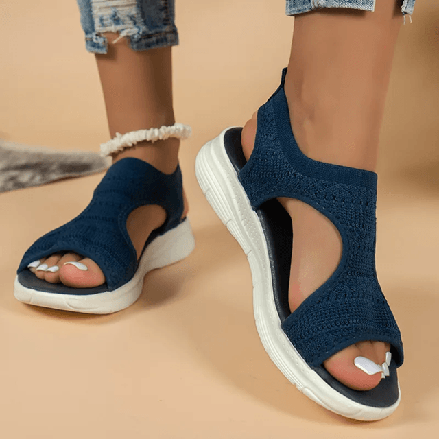 OceanBreeze Mesh Platform Wedge Sandals Women Light Casual Summer Shoes