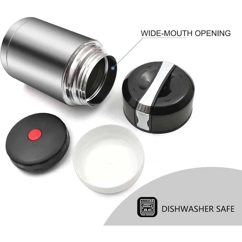 35oz Stainless Steel Soup Thermos – Vacuum Insulated, Leak-Proof Food Container for Hot & Cold Meals