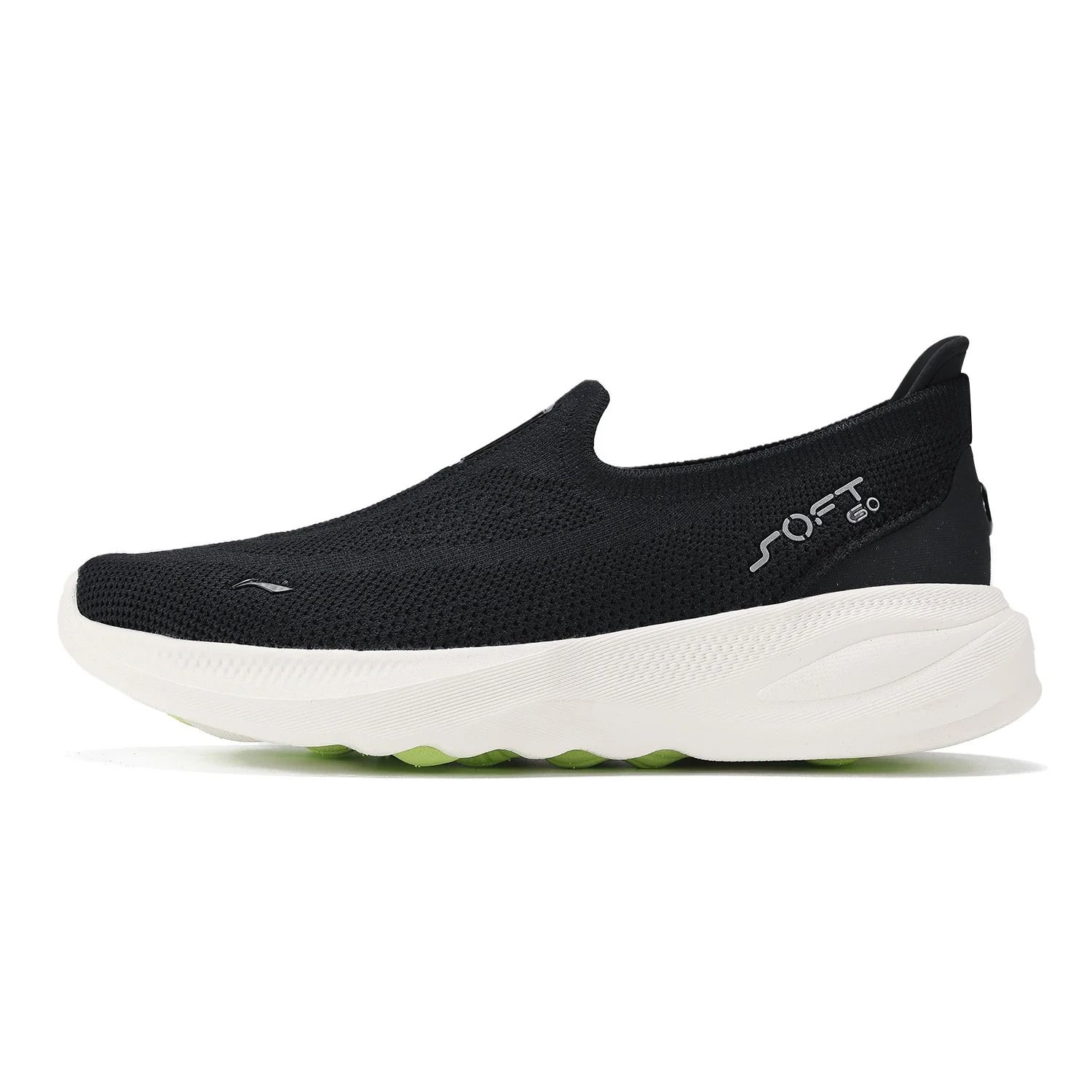 Women Knit Slip On Walking Shoes Breathable Flexible Cushion Sneakers