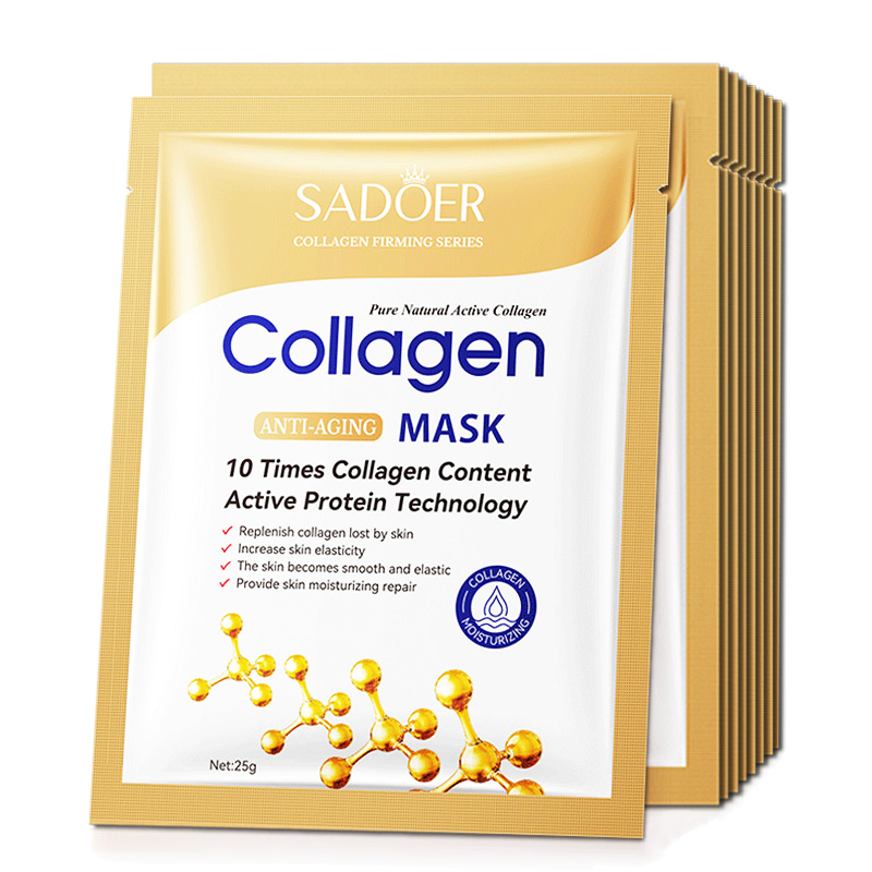Hyaluronic Acid Collagen Face Mask Moisturizing Firming Hydrating Sheet Mask for Glowing Skin