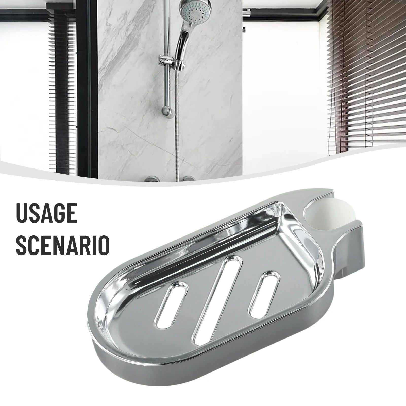 Liftable Wall Mounted Shower Soap Tray