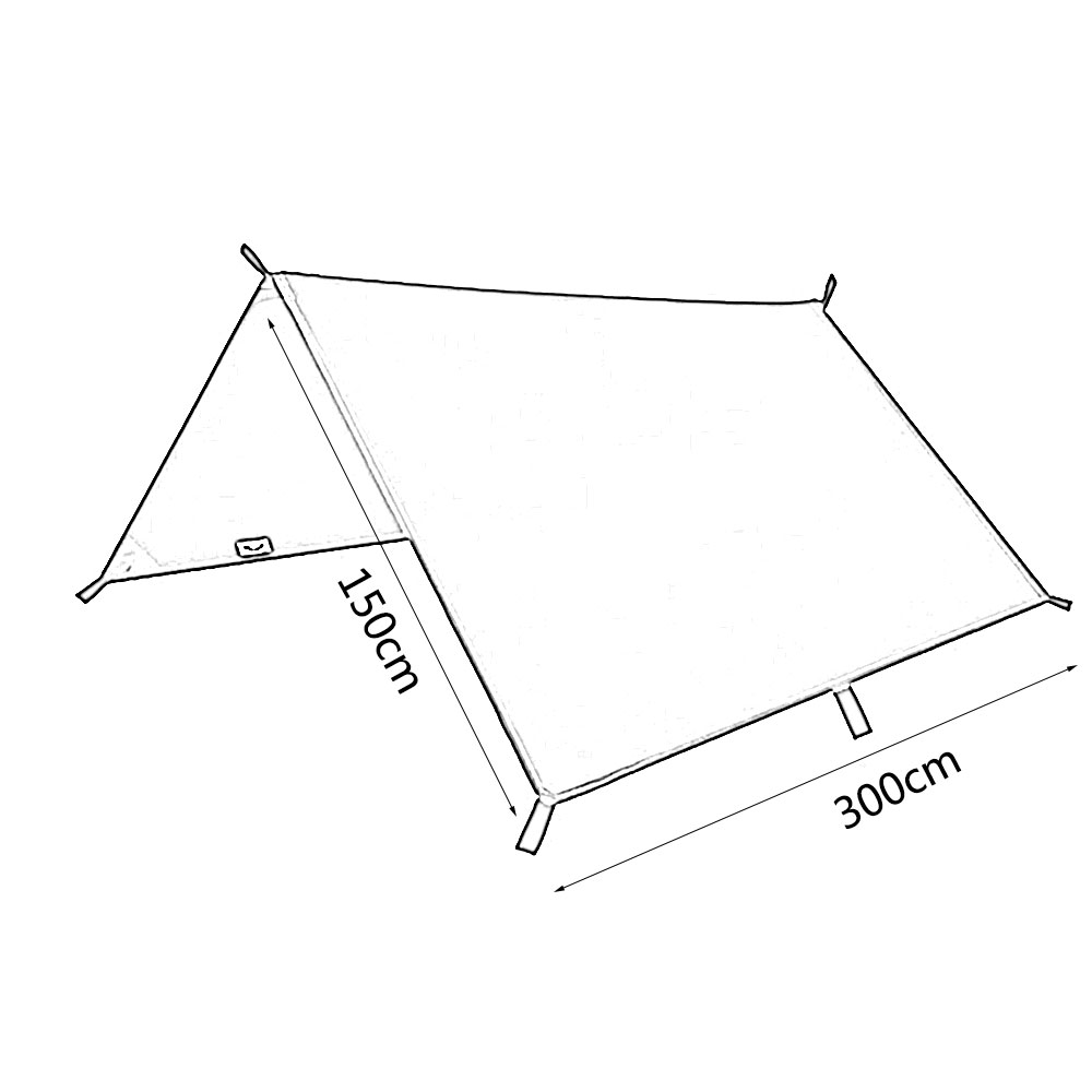Ultralight Waterproof Camping Tarp Sun Shelter Hammock Rain Fly