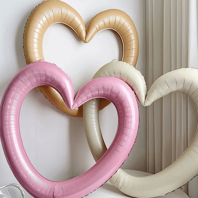 HeartGlow Happy Birthday Photo Frame Balloon Set with Bowknot Decor