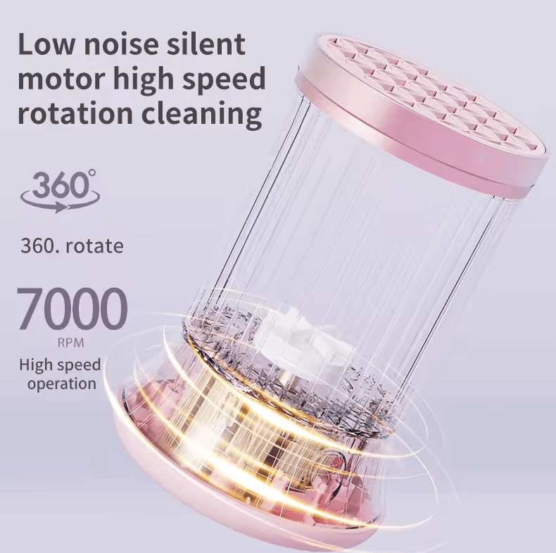 Rechargeable Makeup Brush Cleaner & Dryer – Automatic Deep Clean Beauty Tool
