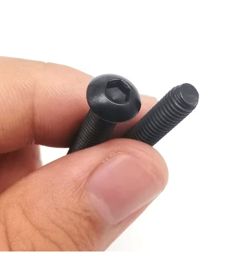Black ISO7380 Button Head Screws – Grade 10.9 Hex Socket Allen Bolts (M1.6–M8)