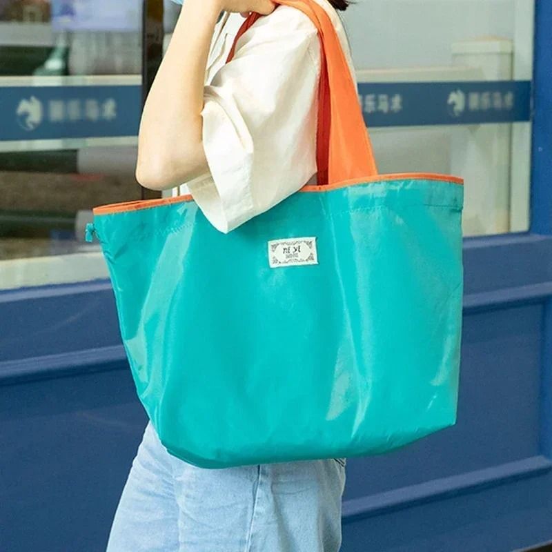 Sustainable Ultra Large Drawstring Shopping Tote