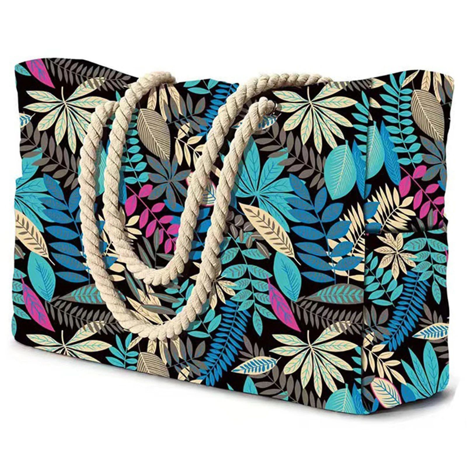 Striped Waterproof Foldable Beach Bag