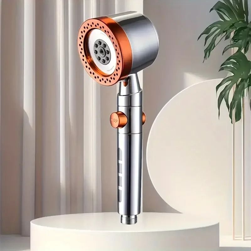 High Pressure Water Saving Handheld Shower Head with Stop Button
