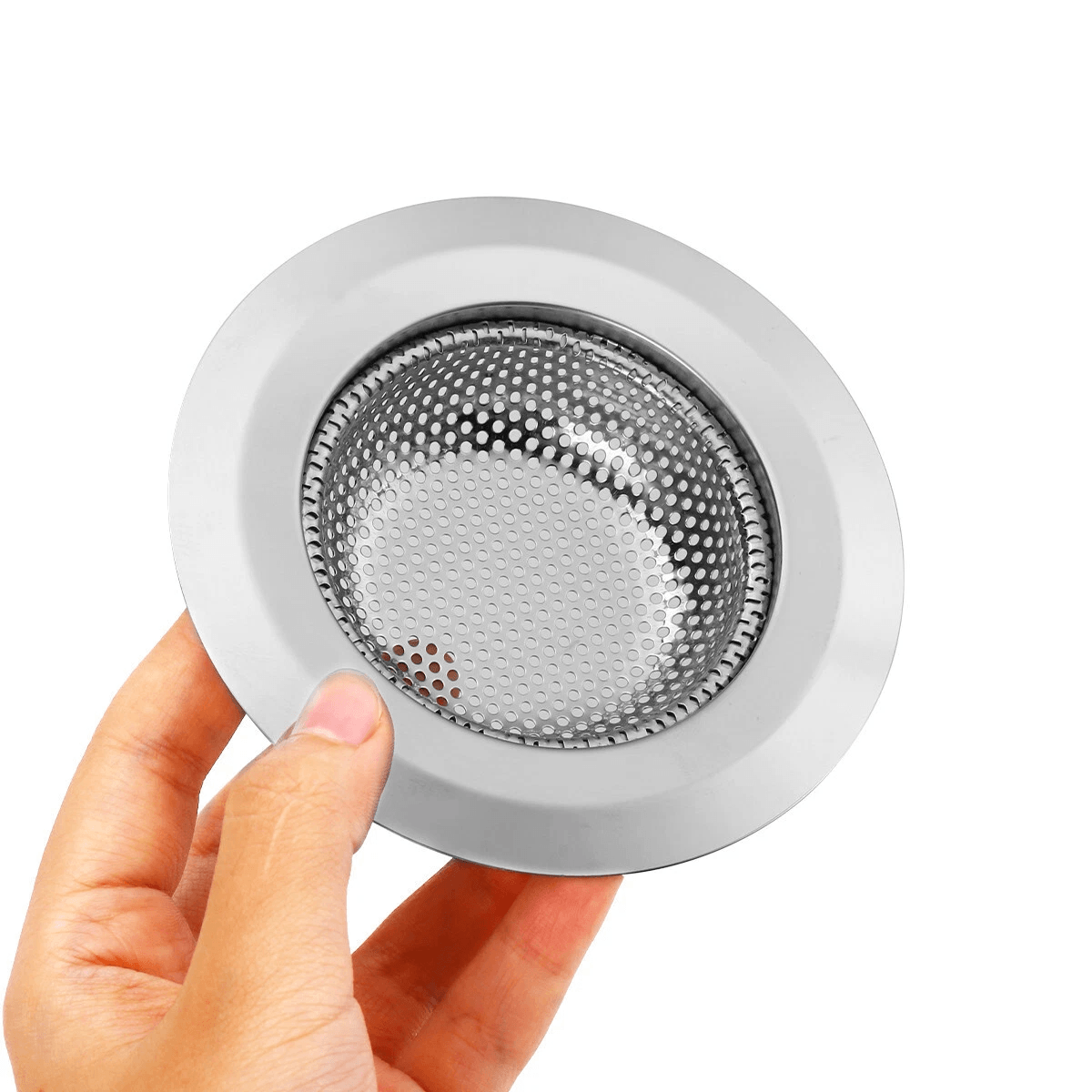 Kitchen Sink Strainer Stopper Stainless Steel Drain Basket Waste Plug