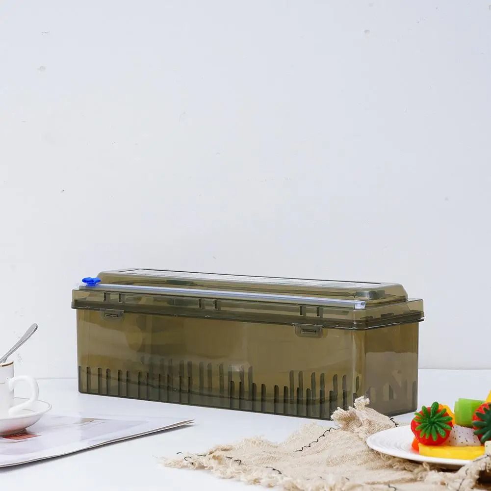 Food PE Large Roll Box Packaging Cling Film Cutter Dispenser