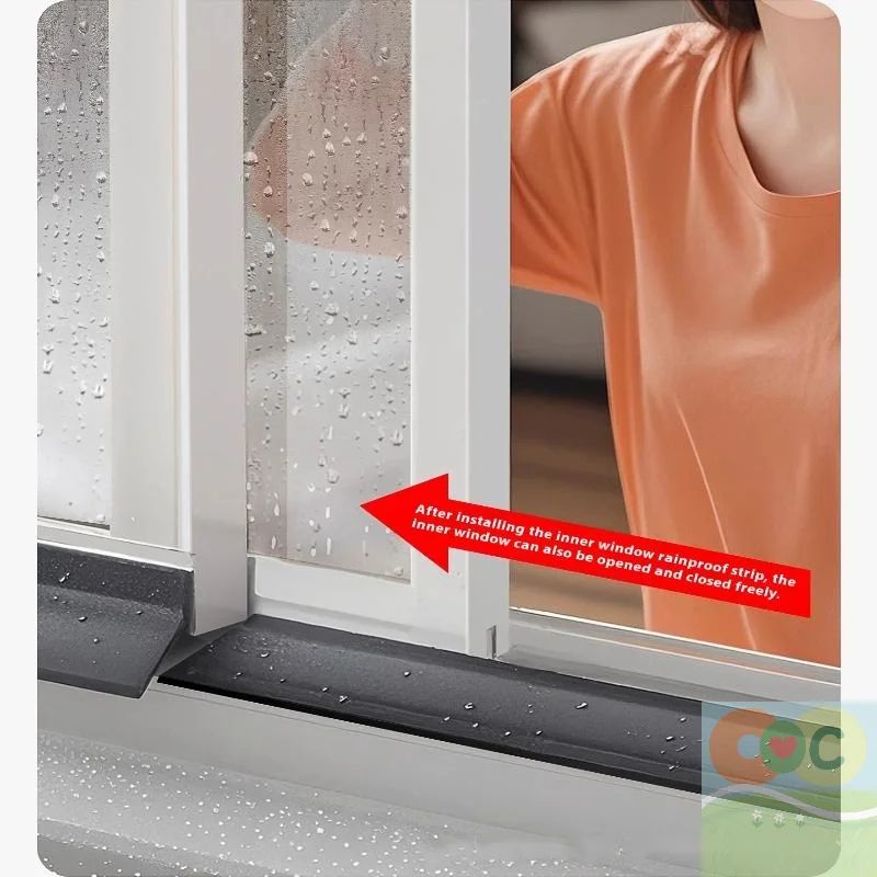 50cm Window Water Blocking Bar Weatherstrip Rain and Windproof Seal