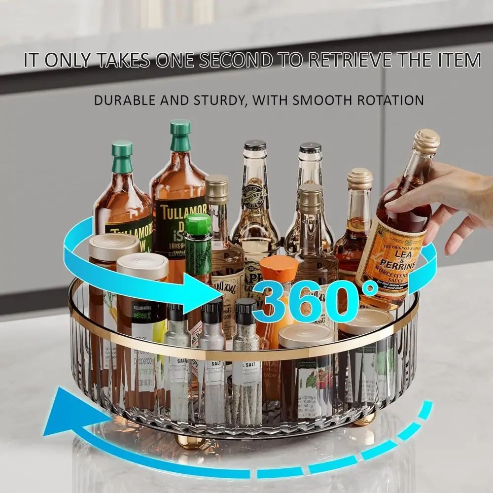 ClearSpin Rotating Storage Container 360° Pantry & Fridge Organizer