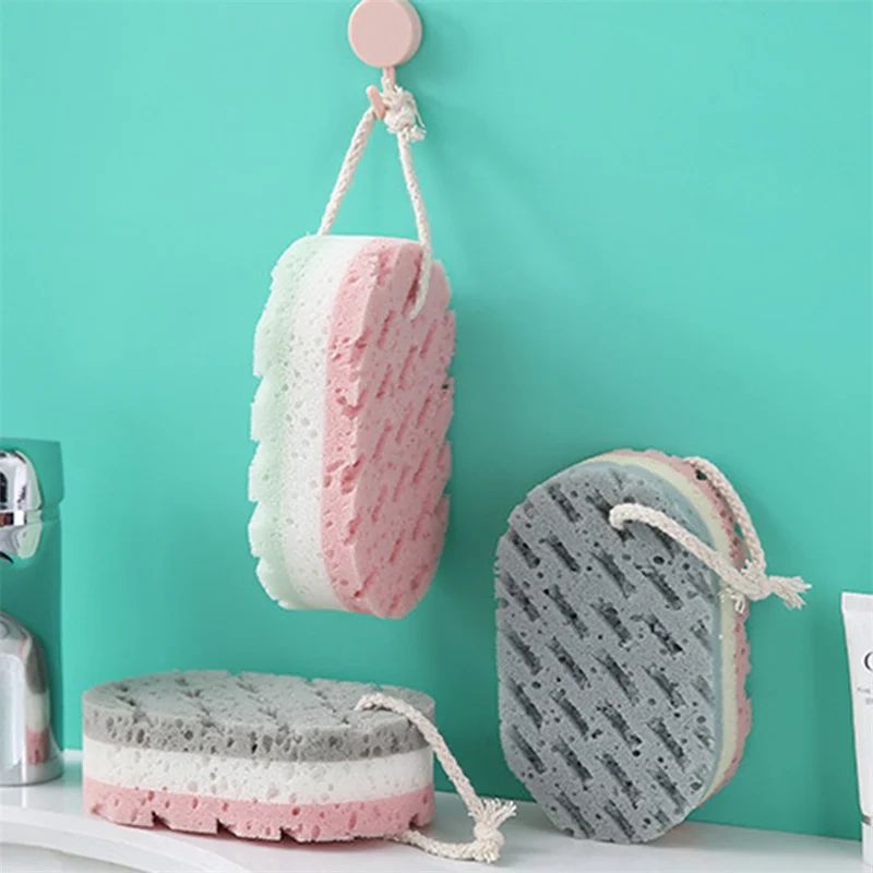 Exfoliating Bath Sponge Ball Body Scrubber Massage Shower Loofah Brush
