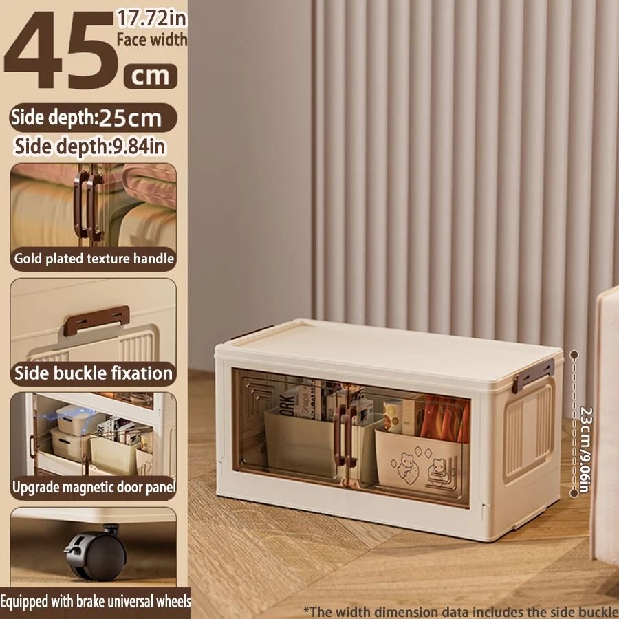 Foldable Storage Cabinet Large Capacity Dustproof Wardrobe Organizer