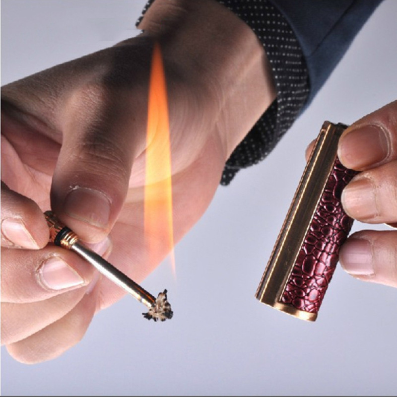 Waterproof Camping Lighter Keychain Strike Outdoor Survival Tool