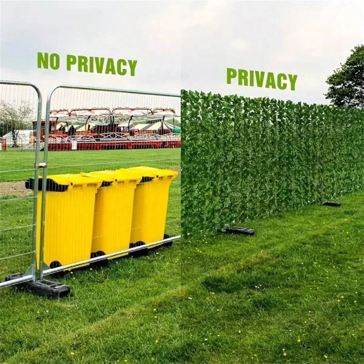 UV-Resistant Artificial Ivy Privacy Fence & Wall Screen