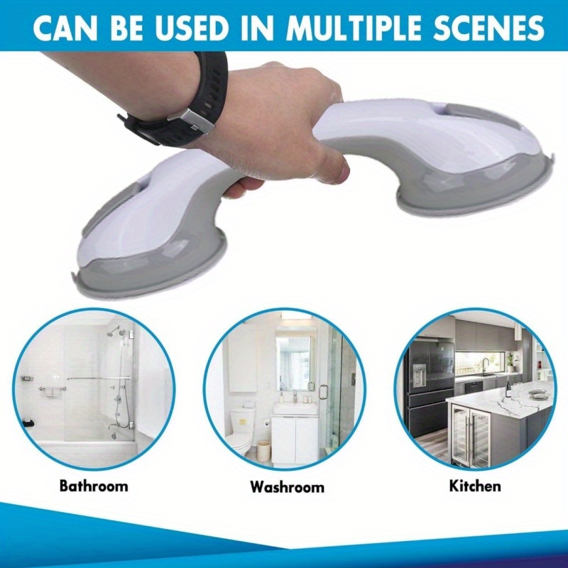 Bathroom Safety Hand Grips Suction Grab Bars for Shower Bathtub Elderly Balance Assist Handles