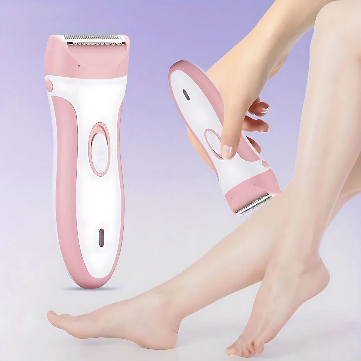 Rechargeable Womens Electric Body Hair Trimmer for Underarms, Legs, and Bikini Line