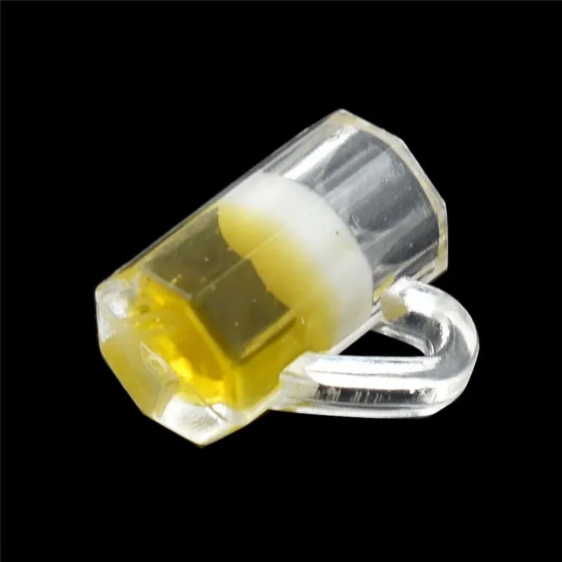 Mini Resin Beer Glass Set – 10pcs Dollhouse Miniature Cups for Table Decor