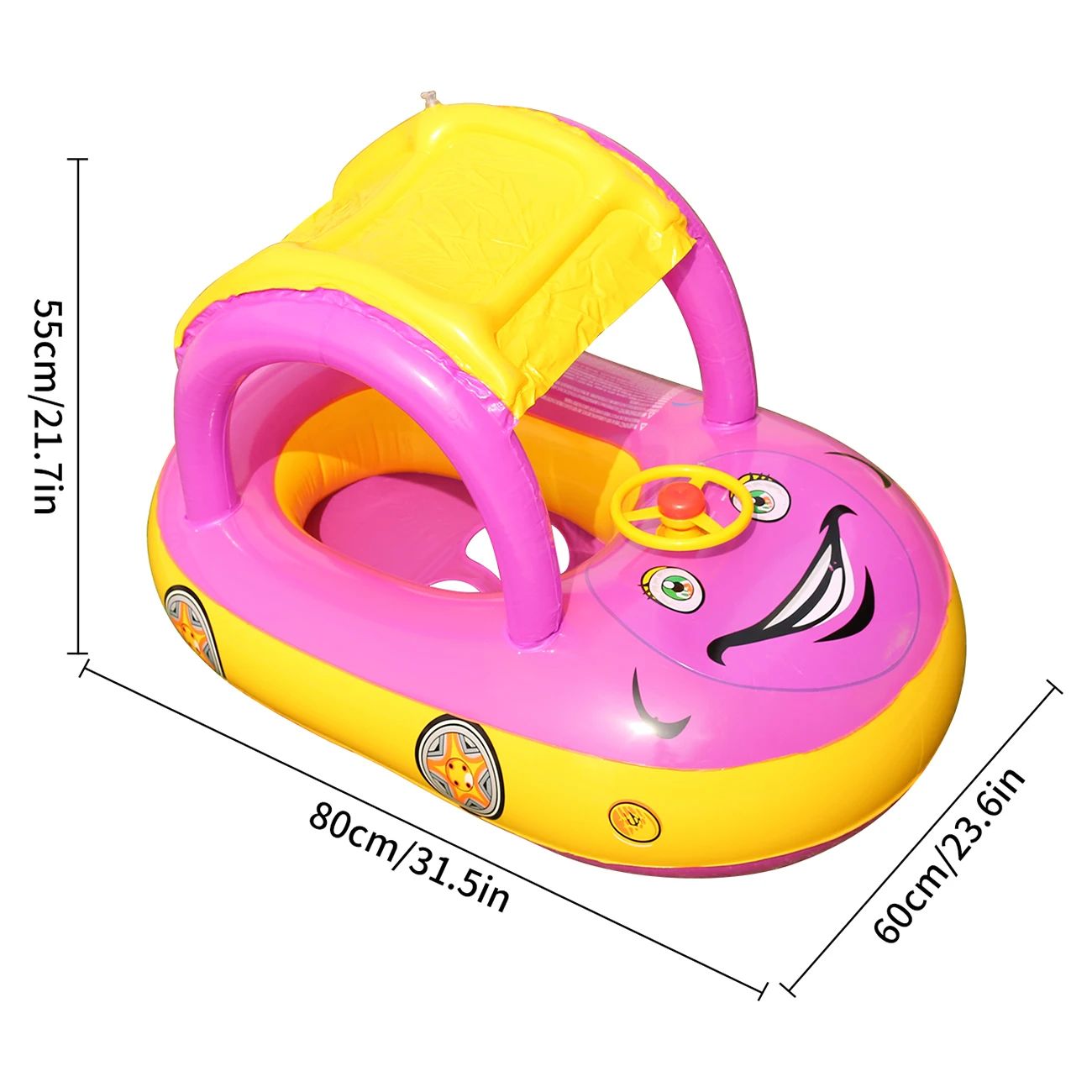 Car Shape Toddler Pool Float Kids Swim Ring