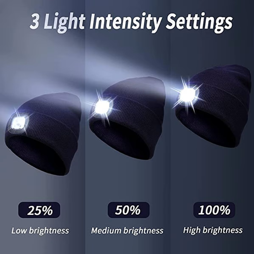 LED Knitted Beanie Hat