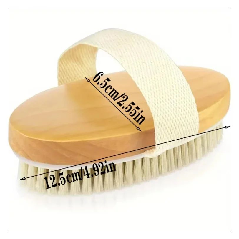 2 In 1 Natural Bristle Body Brush